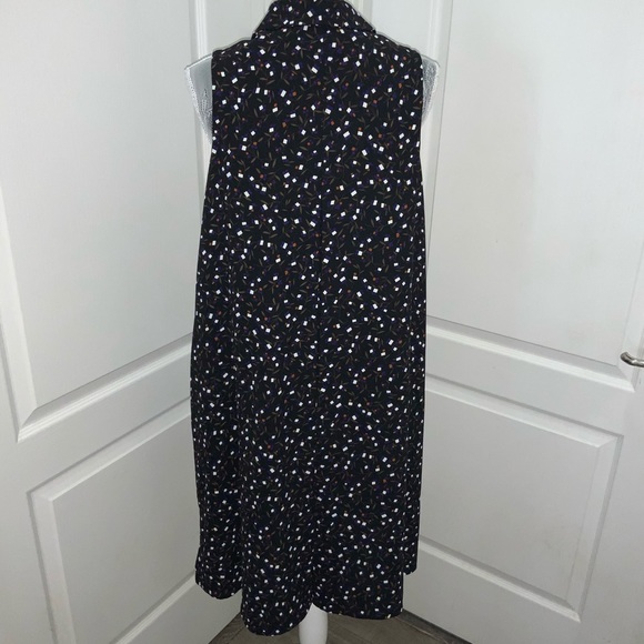 📂Ann Klein Dress Slvls A line Button Front  10 - Picture 6 of 9